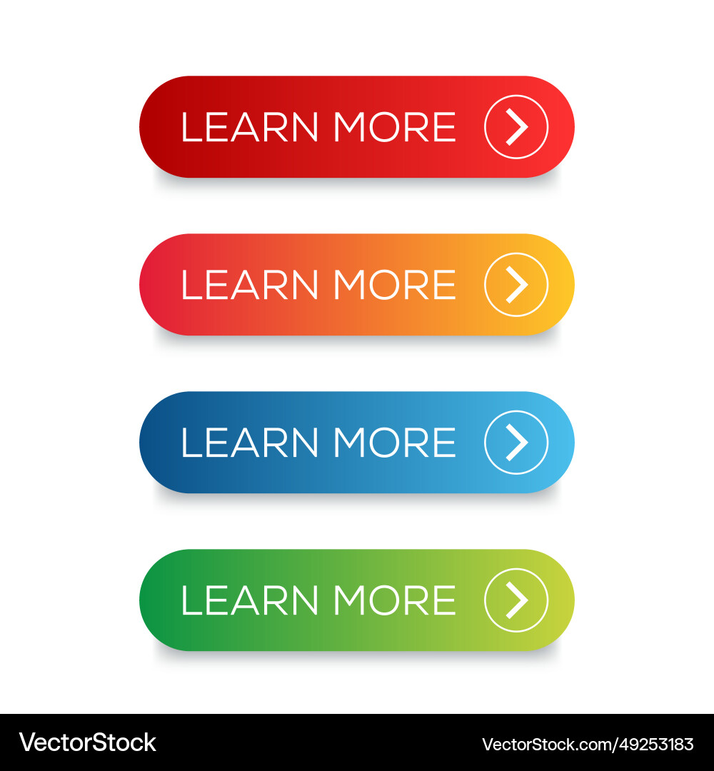 Erfahren Sie mehr Button-Set oder mehr Web-Button-Set Erfahren Sie mehr Button-Set oder mehr Web-Button-Set vektorbild