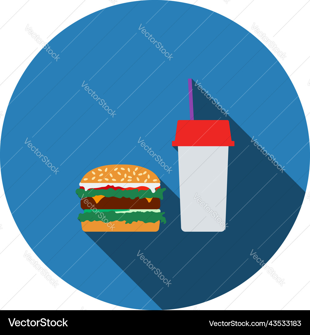 Fast food icon vector image