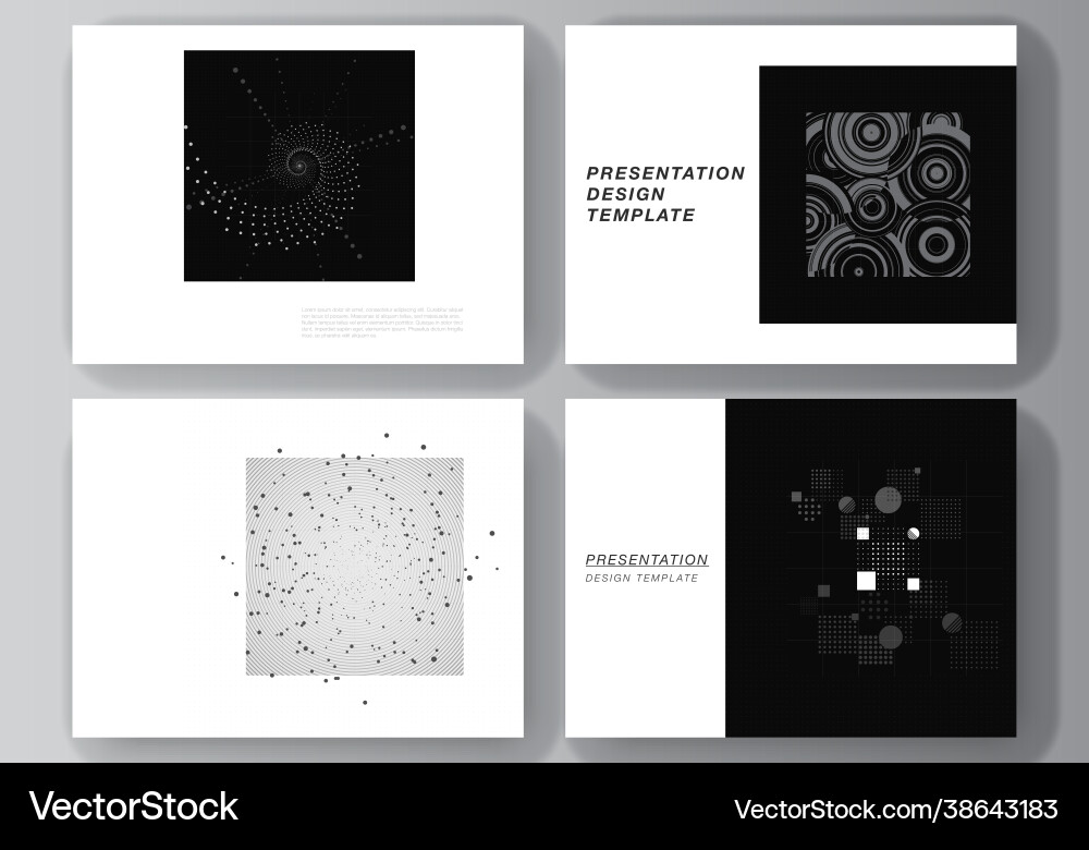 Layout presentation slides design Layout presentation slides design vector image
