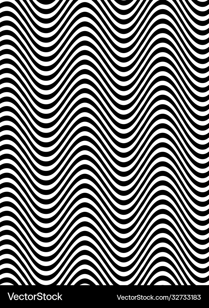 Monochrome waves and forms background vector image