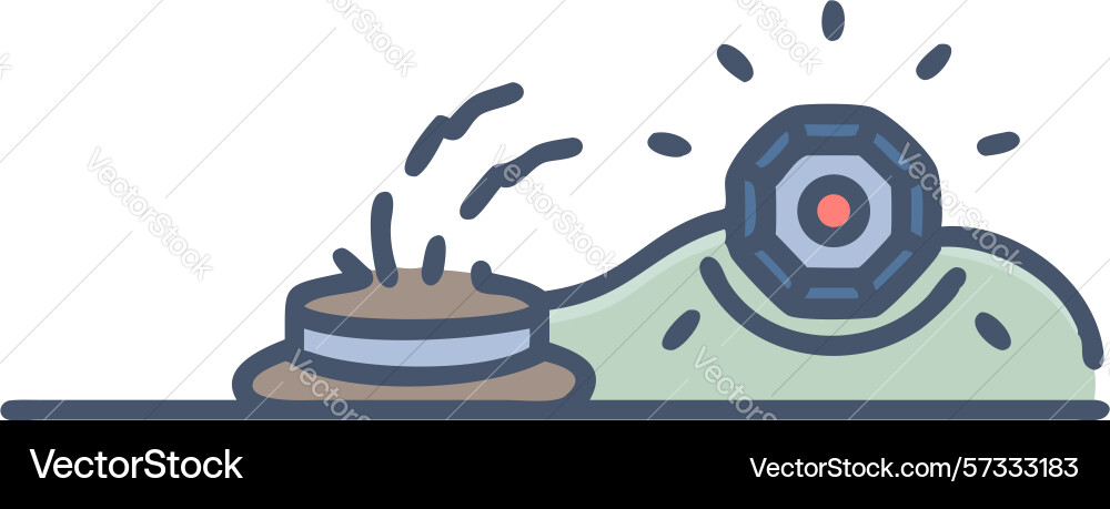 Radar signal detection target tracking technology Vector Image