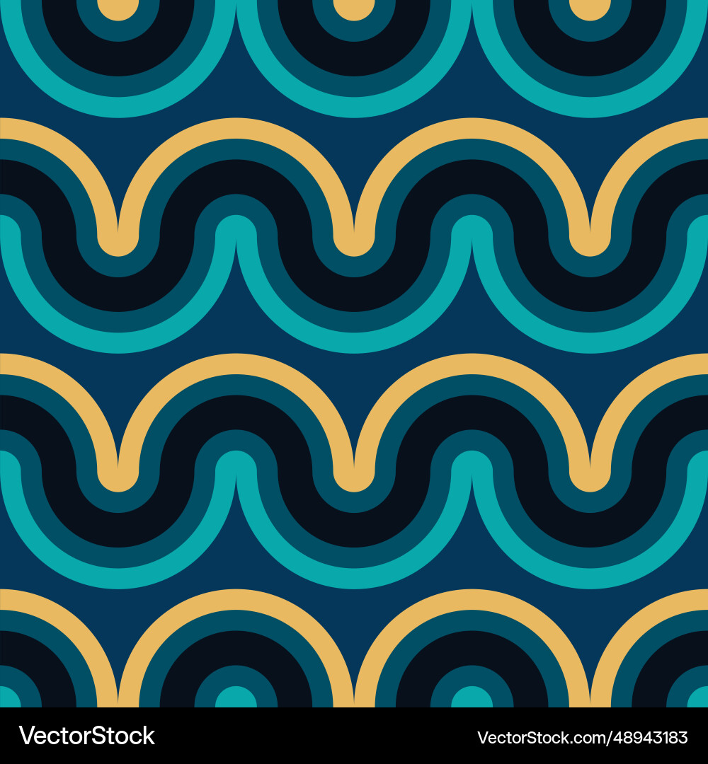 Retro geometric seamless pattern image Retro geometric seamless pattern image vector image