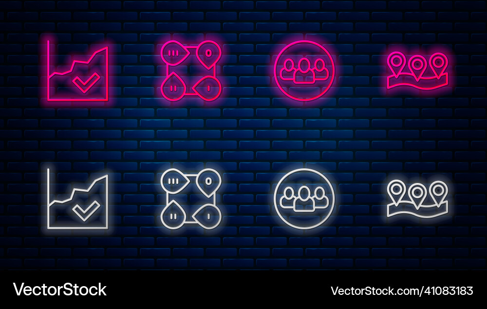 Set line infographic element project team base Set line infographic element project team base vector image