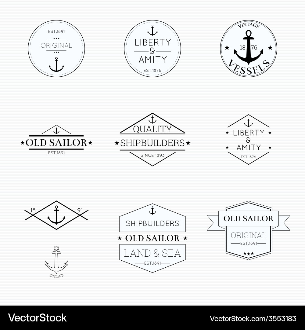 Set tags with ribbons and labels Vector Image