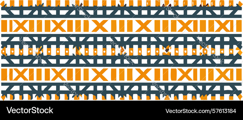 Abstract geometric pattern with horizontal vector image