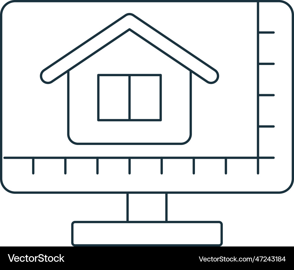 Building design software icon monochrome simple Building design software icon monochrome simple Vector Image