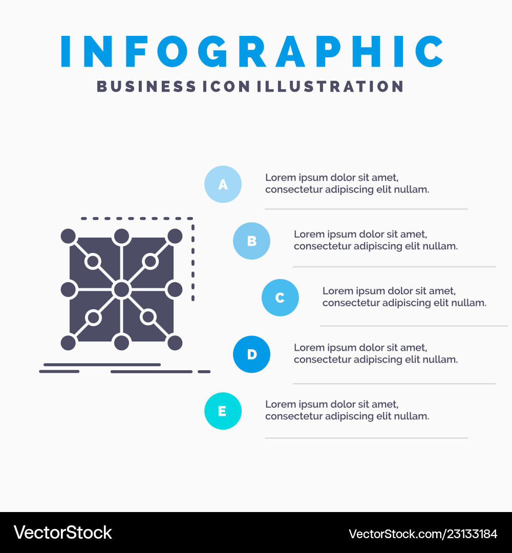 Data framework app cluster complex infographics Data framework app cluster complex infographics vector image
