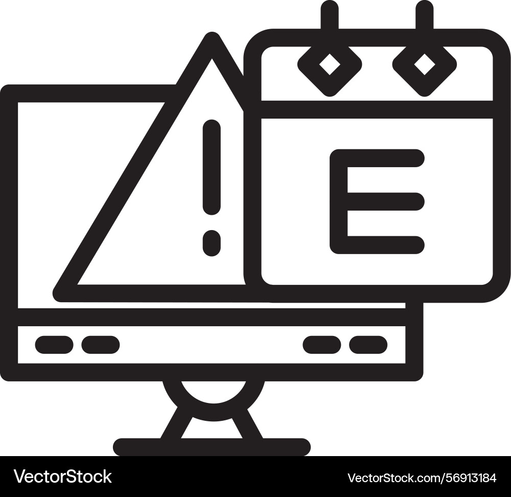 Exploit linear style icon design Vector Image