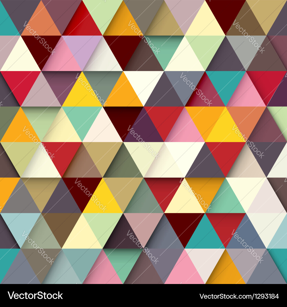 Geometric Triangle Pattern Vector Image