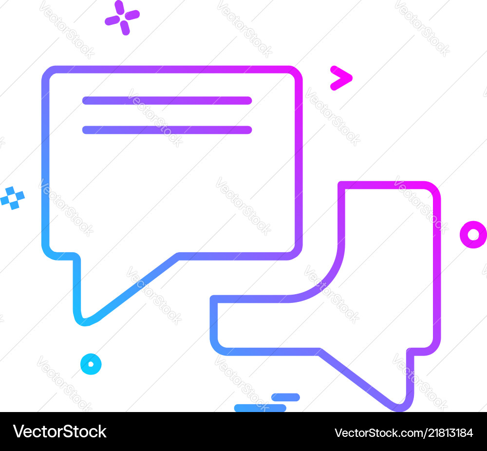 Message icon design Vector Image