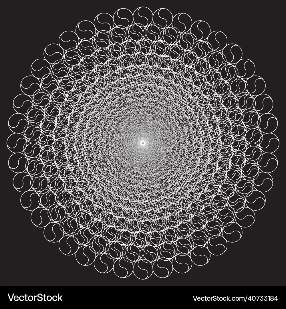 Openwork spiral design element abstract image Openwork spiral design element abstract image vector image