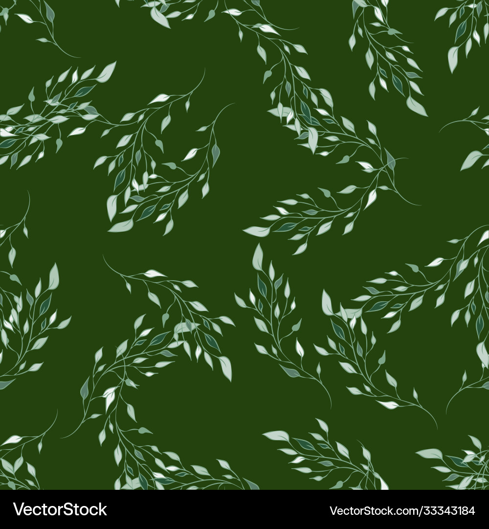 Seamless repeating autumn pattern twigs Seamless repeating autumn pattern twigs vector image