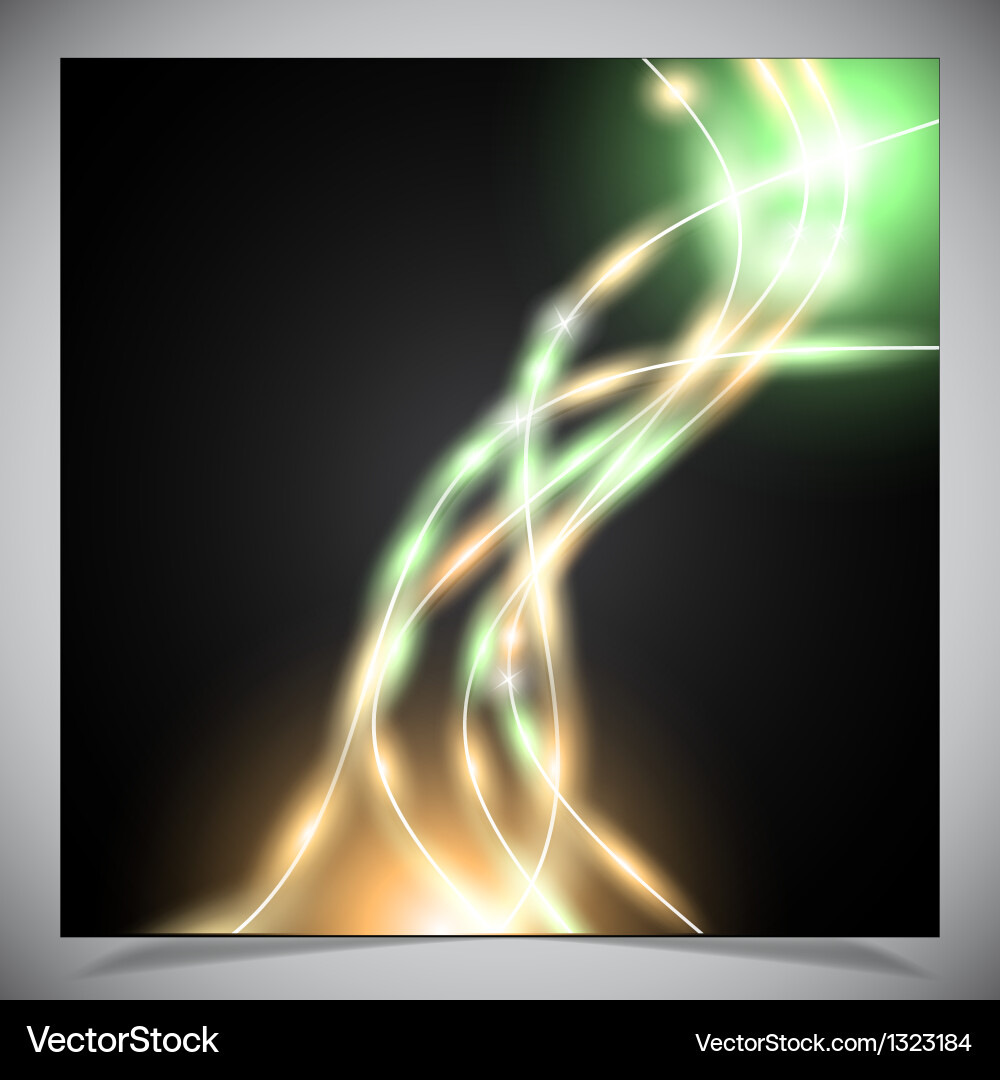 Smooth colorful abstract glowing background vector image