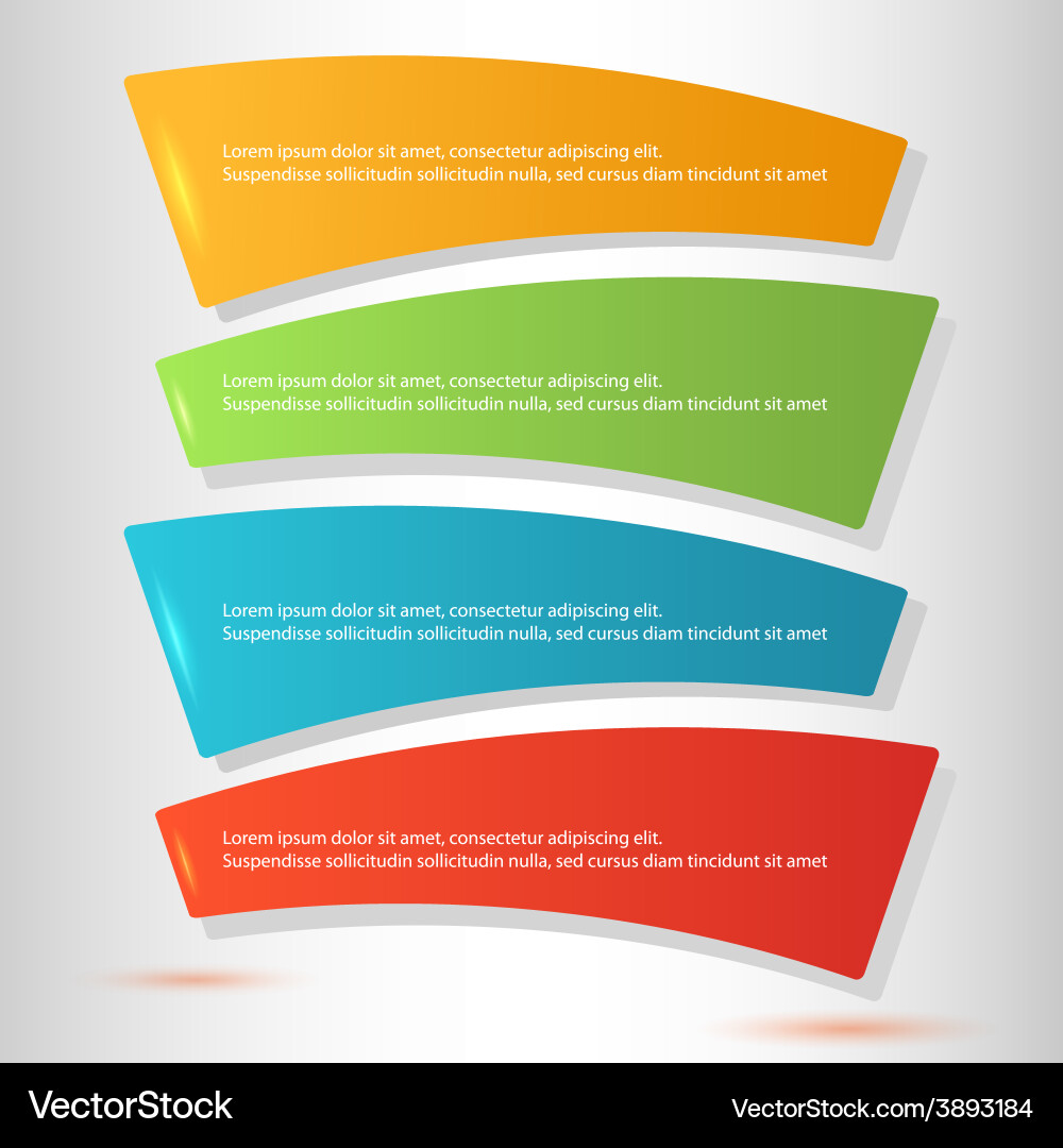 Workflow Steps & Options Template Vector Image