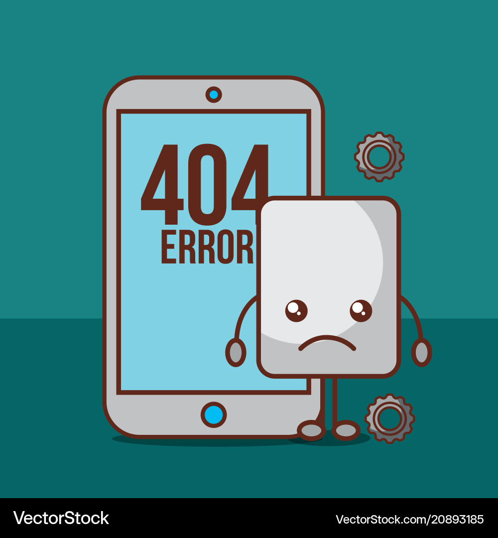404 error page not found 404 error page not found vector image