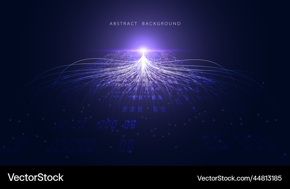 Abstract Data Network Background vector image