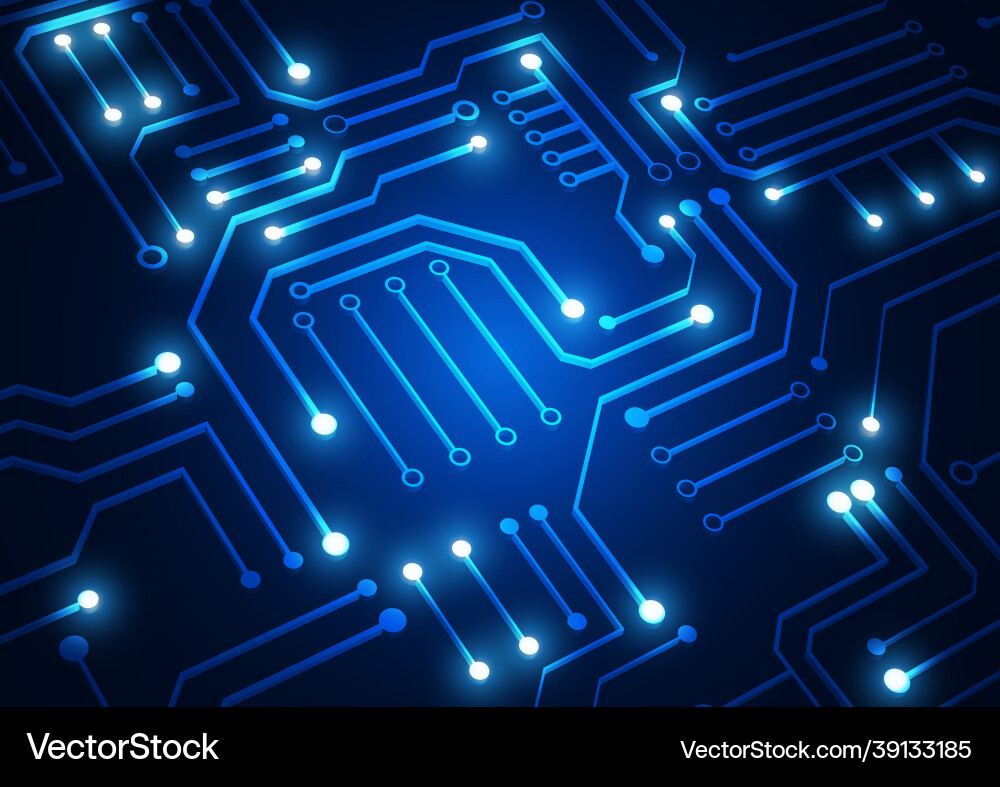 Circuit technology background with hi-tech digital Circuit technology background with hi-tech digital vector image