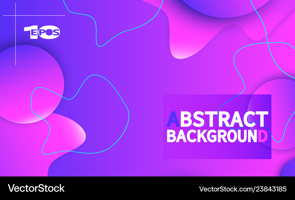 Fluid Abstract Shape Composition vector image