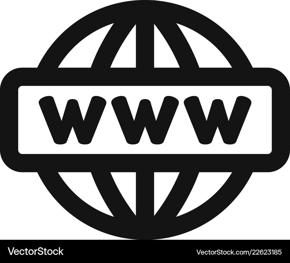 Go to web icon internetwww symbol Go to web icon internetwww symbol vector image