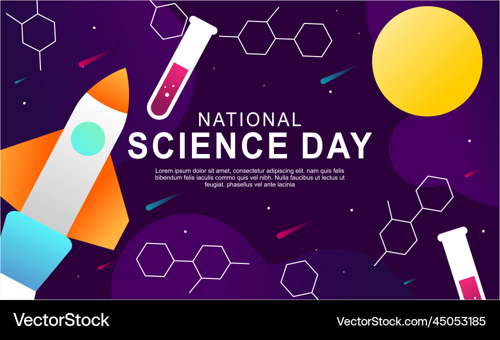 Gradient science twitch background design template Gradient science twitch background design template vector image