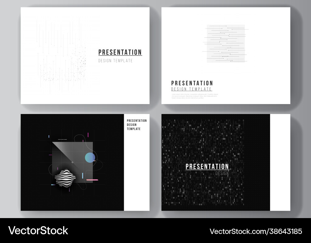 Layout presentation slides design Layout presentation slides design vector image