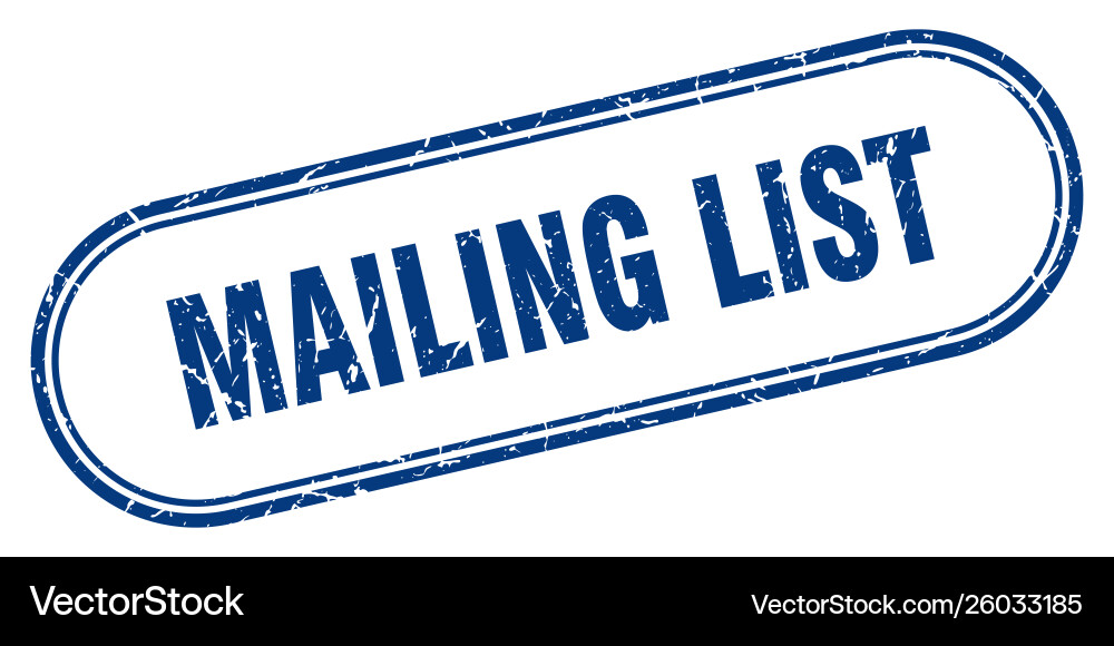 Mailing list Vector Image