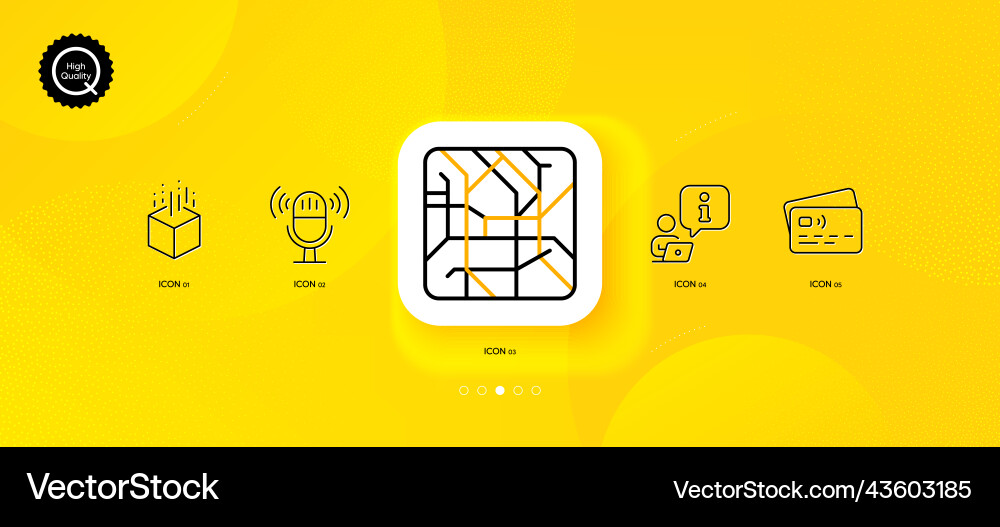 Metro map augmented reality and interview minimal Metro map augmented reality and interview minimal vector image
