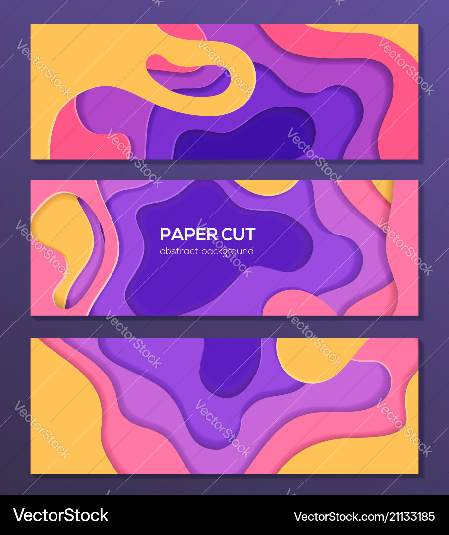 Multicolored abstract layout - set of modern Multicolored abstract layout - set of modern vector image