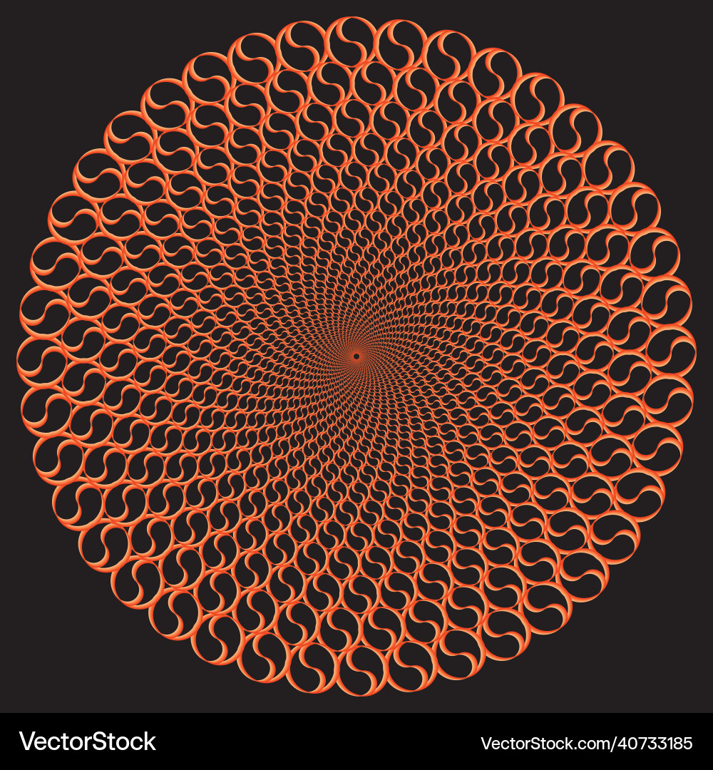Openwork spiral design element abstract image Openwork spiral design element abstract image vector image