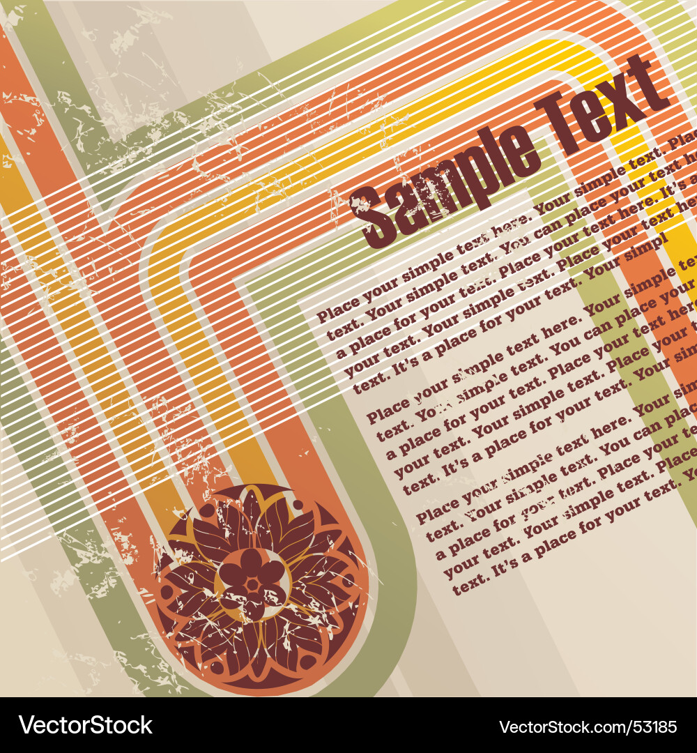 Retro Abstract Pattern vector image