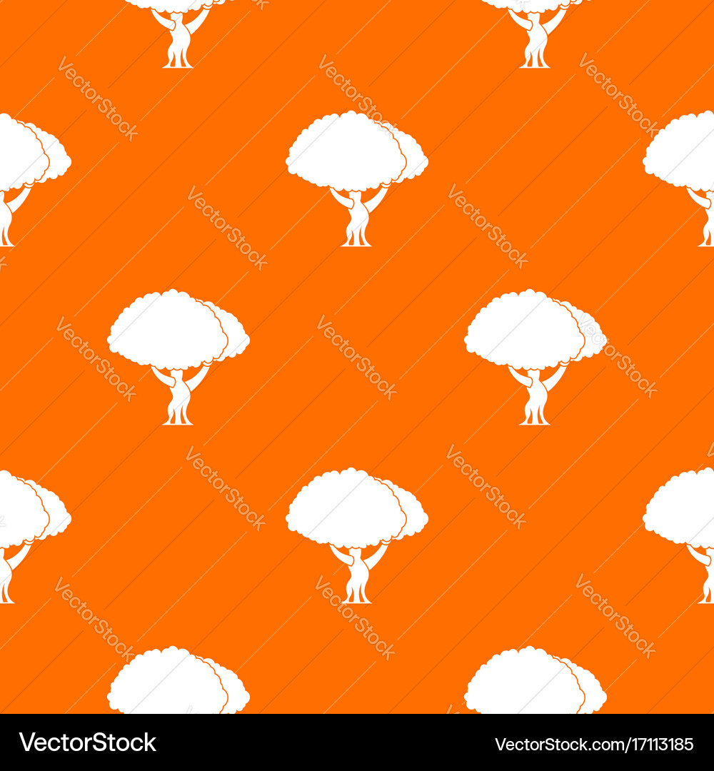 Tree pattern seamless Vector Image