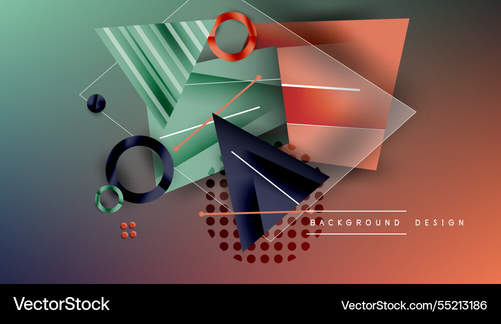 Abstract background - overlapping circles vector image