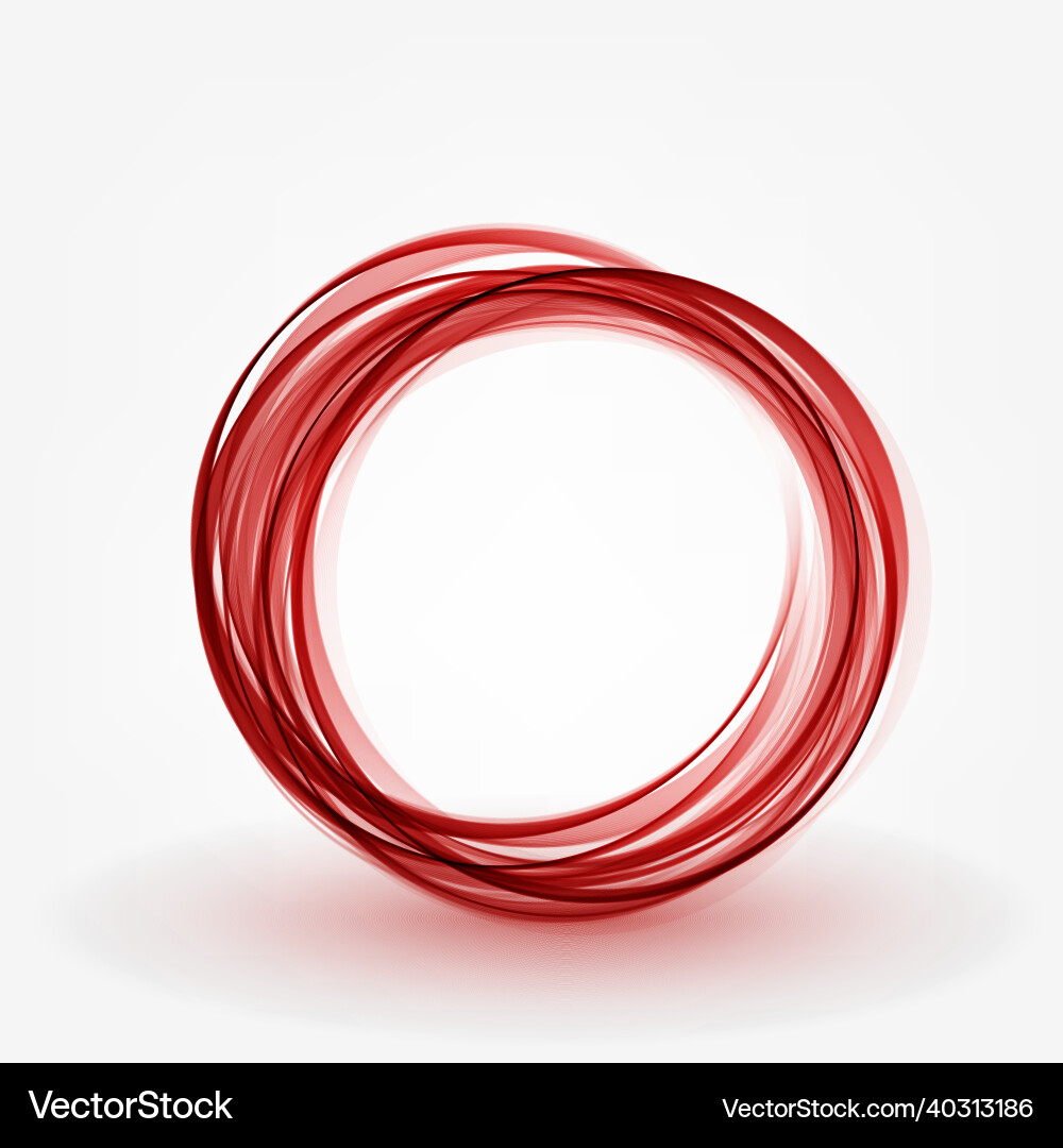 Abstract Red Circle Background Vector Image