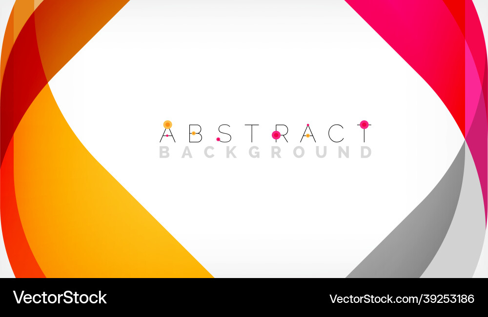 Abstract square shape with overlapping waves Vector Image