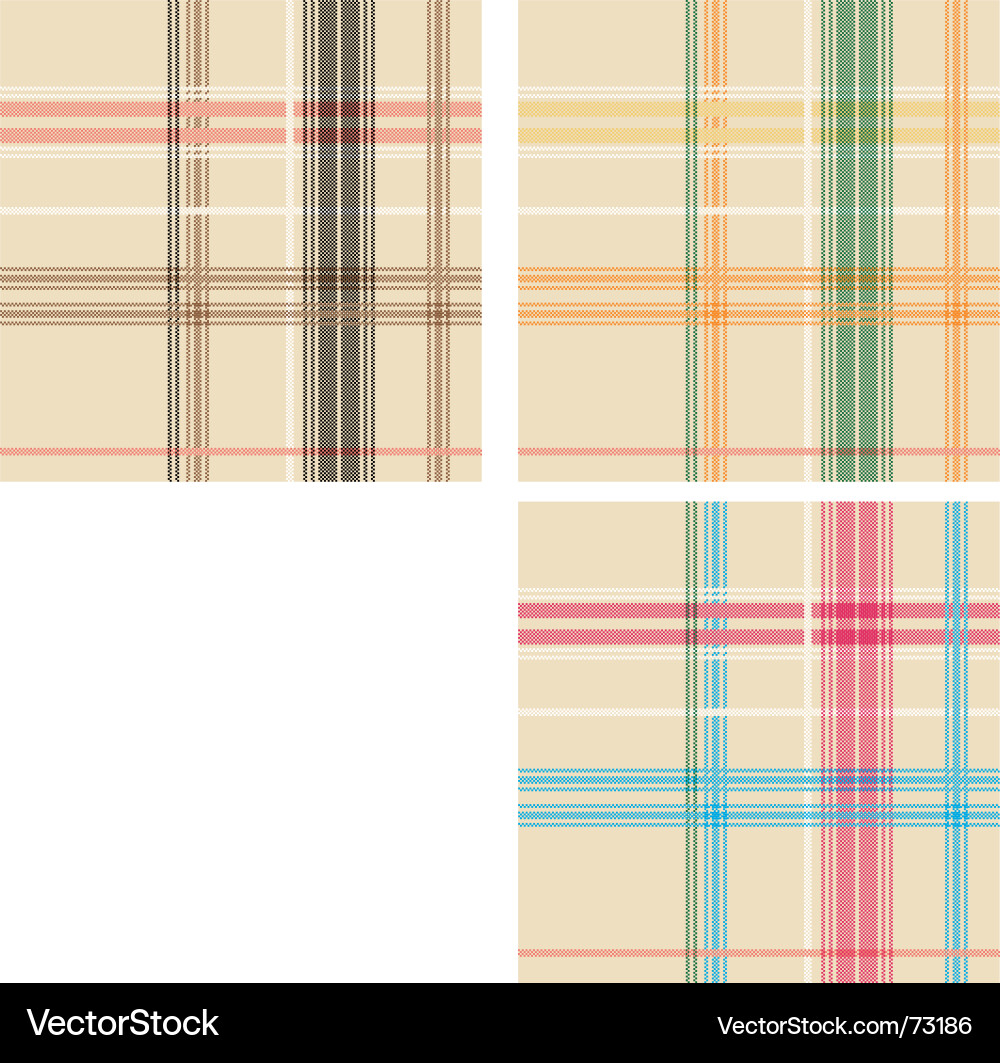 Classic Tartan Check Pattern vector image
