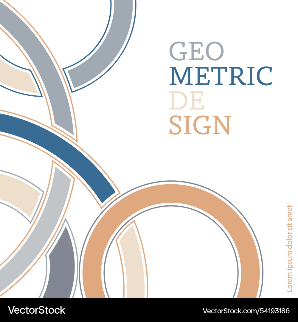 Geometric abstract composition intersecting Geometric abstract composition intersecting vector image