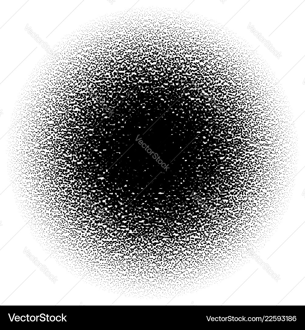 Halftone element with square or triangle instead vector image