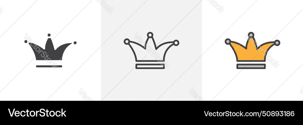 Jester hat icon set joker clown symbol Vector Image