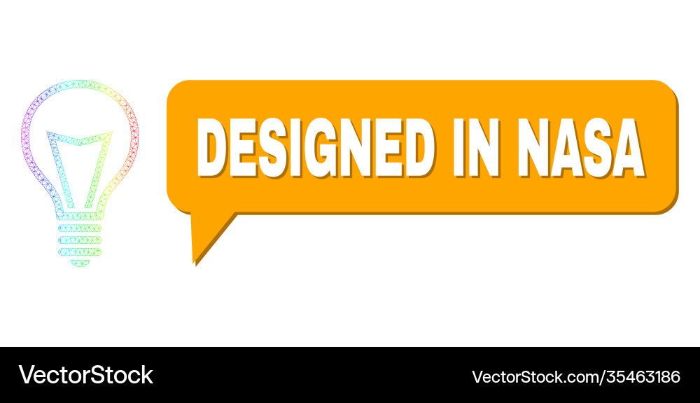 Rainbow net gradient lamp bulb icon and designed Rainbow net gradient lamp bulb icon and designed Vector Image