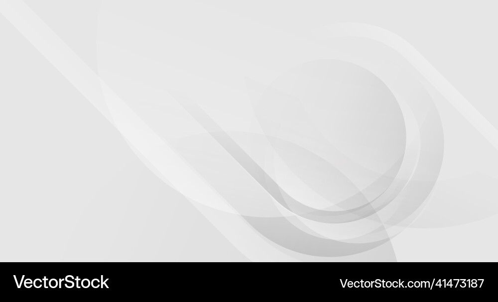 Abstract white and grey circle background Vector Image