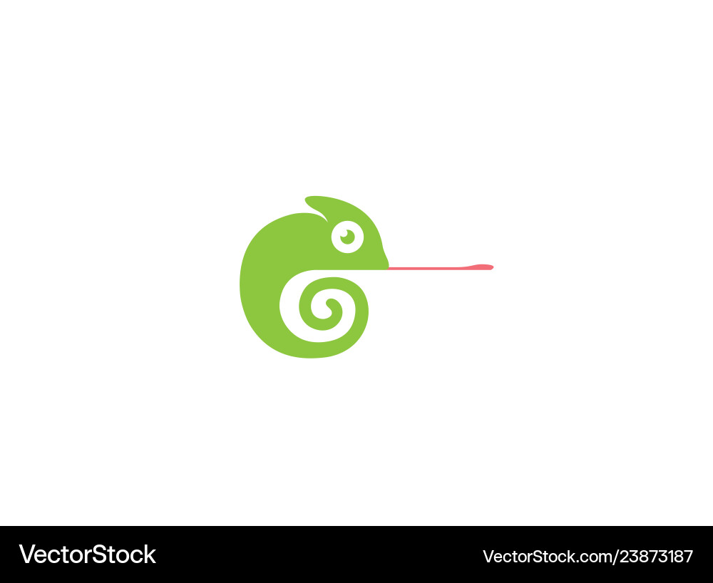 Chameleon logo konzept Vektorbild
