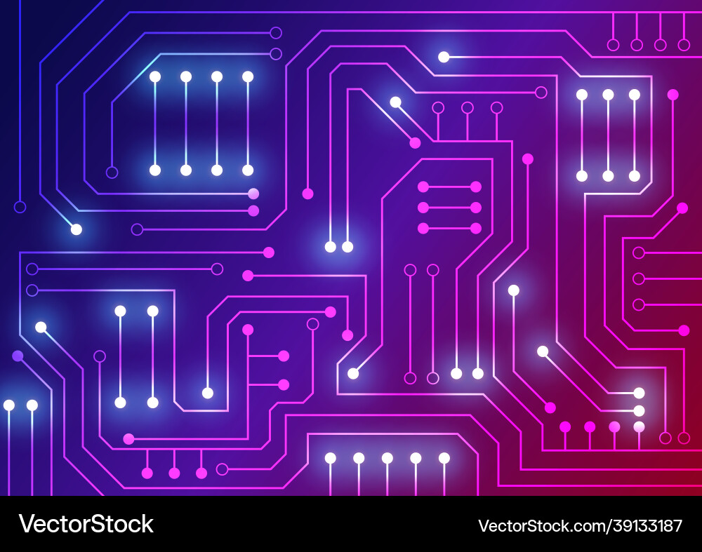 Circuit technology background with hi-tech digital Circuit technology background with hi-tech digital vector image