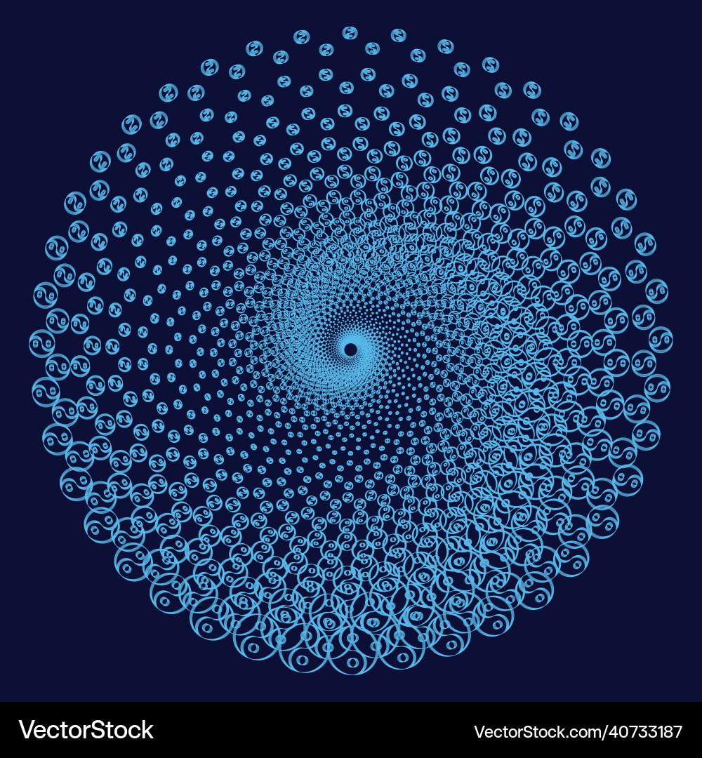 Openwork spiral design element abstract image Openwork spiral design element abstract image vector image