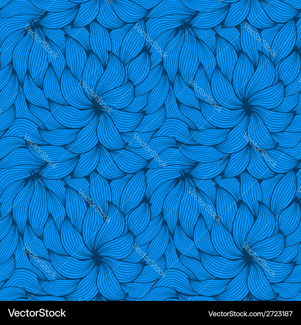 Seamless pattern of curls vector image