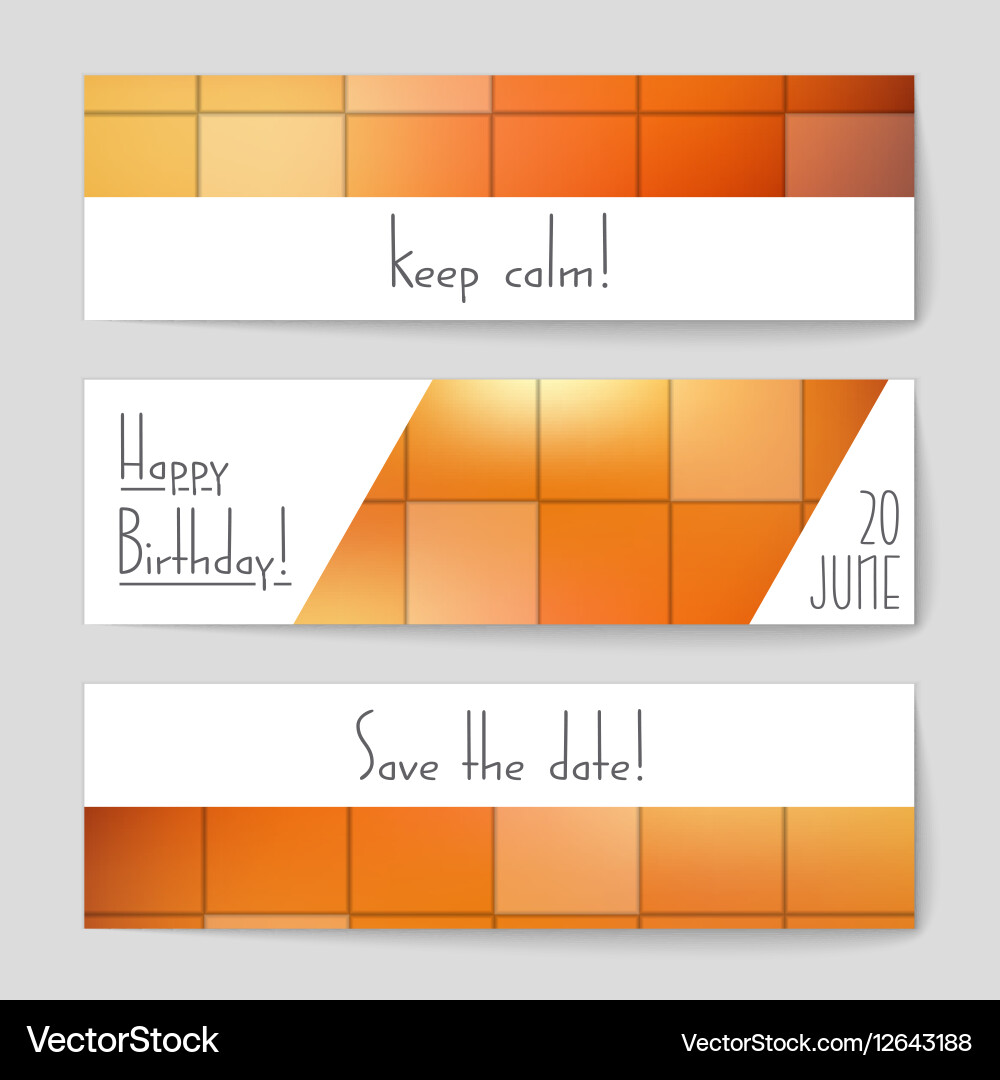 Abstract layout background set for art vector image
