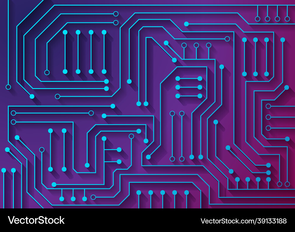 Circuit technology background with hi-tech digital Circuit technology background with hi-tech digital vector image