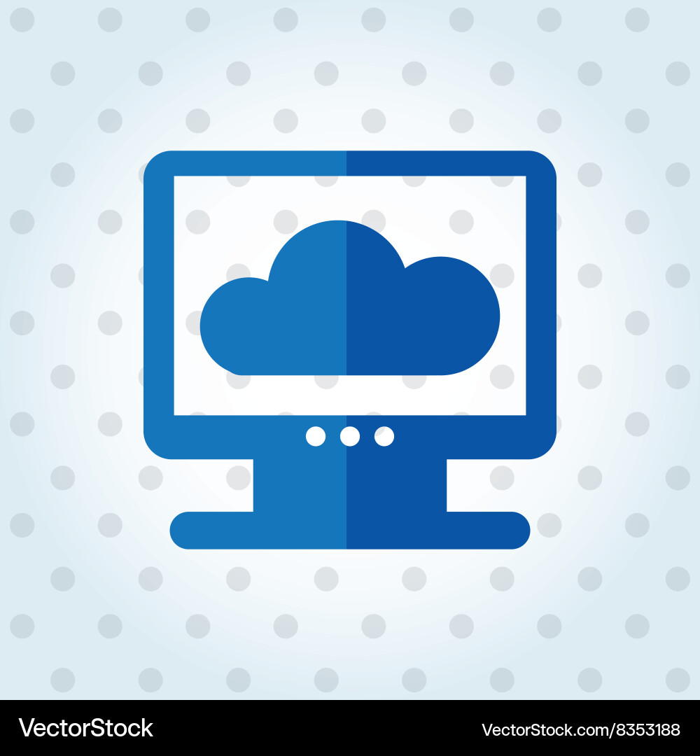 Cloud computing design Vector Image