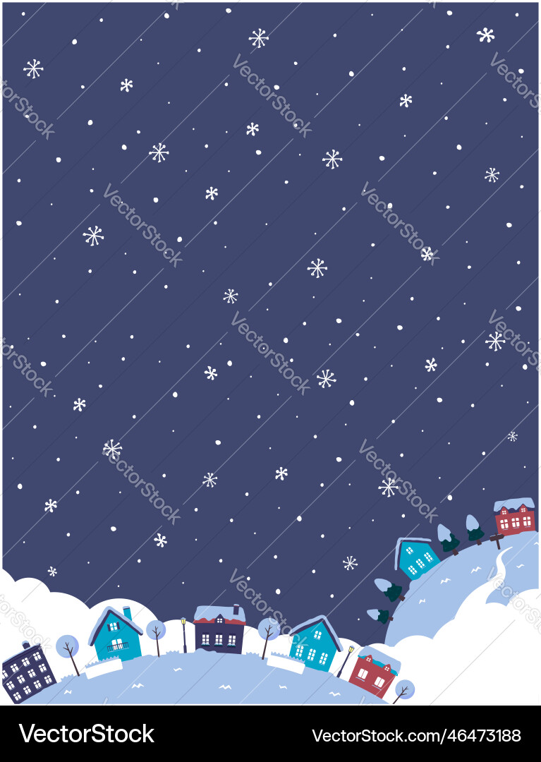 Fantasy planet web banner in winter landscape Fantasy planet web banner in winter landscape vector image