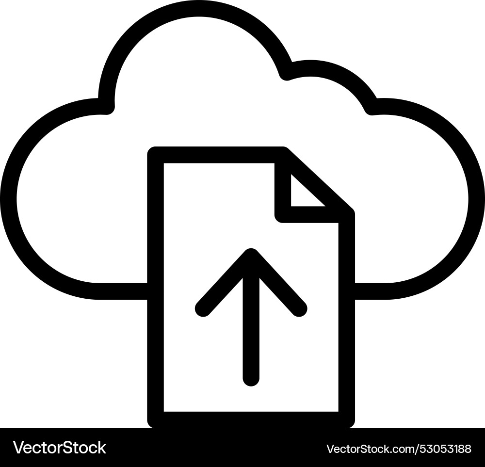 File upload icon design vector image