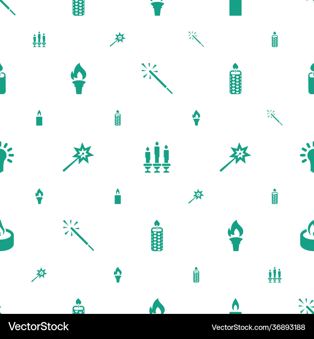 Glow icons pattern seamless white background Vector Image